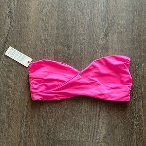 NWT Frankie’s Bikini Top Hot Pink Margo